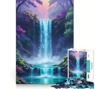 Le Puzzle Secret de la Cascade de 1000 pièces pour Adolescents Puzzle Wise Think Toy Simple et Amusant Découpe précise Choix du Père Noël 38x52cm