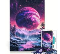 Le Puzzle Vale of The Giant Teenagers de 1000 pièces,Jeu de mémoire,Verrouillage sûr,sans pièces détachées,idéal pour Les Voyages, pour Les Cerveaux (50x75cm)