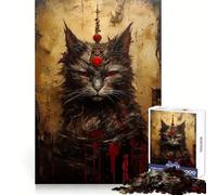 Le Puzzle Vintage de la Reine des Chats 1000 pièces pour Adolescents Un Jeu de logique Stimulant pour se détendre et Profiter d'un Cadeau d'anniversaire Original 50x75cm