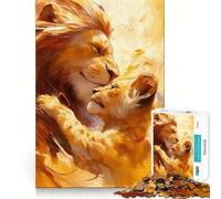 Le Puzzle Warmth of The Wild pour Adultes,1000 pièces,Jeu de mémoire,Assemblage sécurisé et Solide,Jeu de Construction de Liens significatifs (38x52cm)