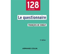 Le questionnaire 5ème édition - François Singly - Armand Colin - broché - Essai