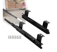 Le rail coulissant de tiroir est extensible, glissières à roulement billes for étagère clavier/tiroir, 1 paire sous l'étagère bureau, avec vis installées(290mm/12inch)