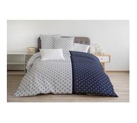 LE RAINBOW Parure de couette 100% coton - Bleu - 240x260 cm