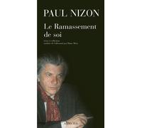 Le ramassement de soi Récits et réflexions - Paul Nizon - Actes sud - broché - Roman
