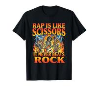 Le Rap, C'est comme des Ciseaux, il ne Bat jamais Le Rock T-Shirt