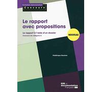 Le rapport avec propositions - Concours