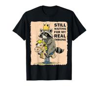 Le Raton Laveur Sarcastique Roi Attend Un Vrai Humour du T-Shirt