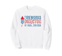 Le réalisateur de Feux d'artifice Funny I Run 4th of July Weathered Sweatshirt