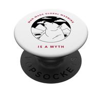 Le réchauffement Climatique Artificiel est Un Mythe (Graphique Ours Polaire) PopSockets PopGrip Adhésif