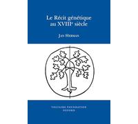 Le récit génétique au XVIIIe siècle