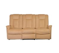 Le Réconfort Sofa - Inclinaison manuelle, 3 places, Beige velours - Canapé
