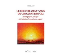 Le recueil pane / pain de Giovanni Dotoli - Maria Leo - L'harmattan - broché - Poésie