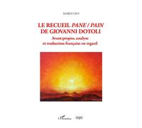 Le recueil pane / pain de Giovanni Dotoli - Maria Leo - L'harmattan - broché - Poésie