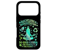 Le Recyclage, C'est la réincarnation pour Les Objets Chemise Verte Eco Karma Coque pour iPhone 17 Pro