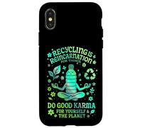 Le Recyclage, C'est la réincarnation pour Les Objets Chemise Verte Eco Karma Coque pour iPhone X/XS