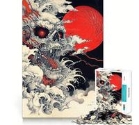 Le Regard de Feu Puzzle de 1000 pièces pour Adultes Jeu intellectuel et Relaxant Découpe de qualité Pièce d'art raffinée 38x26cm