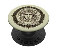 Le Regard féminin de Méduse pétrifie Le patriarcat | Féminisme | Femme PopSockets PopGrip Adhésif