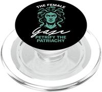 Le Regard féminin pétrifie Le patriarcat PopSockets PopGrip pour MagSafe