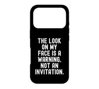 Le Regard sur Mon Visage est Un Avertissement, Pas Une Invitation Bold Coque pour iPhone 17 Pro
