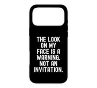 Le Regard sur Mon Visage est Un Avertissement, Pas Une Invitation Bold Coque pour iPhone 17 Pro Max