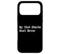 Le régime Commence Ensuite jamais : vêtements de Fitness Procrastinator Coque pour iPhone 17 Pro Max