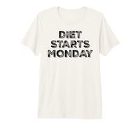 Le régime Commence Lundi T-Shirt Haut de Gamme