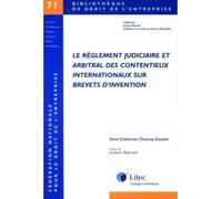le reglement judiciaire et arbitral/contentieux brev invent. n.71