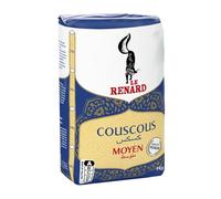 LE RENARD - Couscous Moyen Prêt à Cuisiner, Texture Légère et Aérée pour Recettes Savoureuses (1kg) - Le Lot De 4