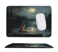 Le renard de la lune Tapis de Souris Portable Mini 24 x 28 cm nm-1010