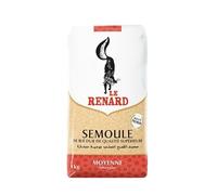 Le Renard - Semoule de Blé Moyenne Extra Fine 1kg - Découvrez l'Authenticité Orientale - Saveurs Exotiques - Epicerie Fine - Le Lot De 4