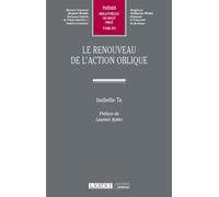 Le renouveau de l'action oblique - Isabelle Ta - Lgdj - broché - Etude