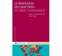 Le Renouveau Des Sanctions En Droit Économiques