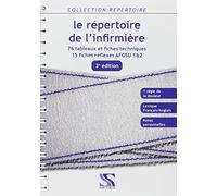 Le répertoire de l'infirmière : Nouveau programme - 75 fiches techniques - 15 fiches AFGSU 1&2