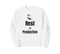 Le Repos est Une Motivation Productive pour Le Bien-être des Femmes Sweatshirt