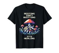Le repos ne s'arrête pas | Guérison des pixels en mode progression T-Shirt