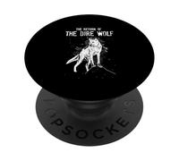 Le Retour du légendaire Gian Wolf Vintage de Dire Wolf PopSockets PopGrip Adhésif