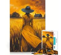 Le Rêveur des Champs Puzzle de 1000 pièces pour Adolescents Stimule la mémoire Divertissement Relaxant Bords précis Cadeau attentionné 38x52cm