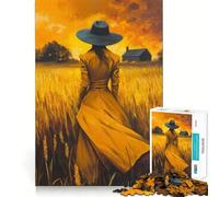 Le Rêveur des Champs Puzzle pour Adultes 1000 Pièces Jeu de Défi Cérébral Esprit Calme Collection d'art aux Découpes Claires 38x26cm