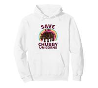 Le rhinocéros Arc-en-Ciel de Cute Save The Chubby Unicorns Sweat à Capuche