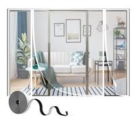 Le rideau magnétique de moustiquaire pour la fenêtre de porte avec Aimant et Bande, 200x240cm Moustiquaire Porte Fenetre Aimantée Magnetique,Blanc