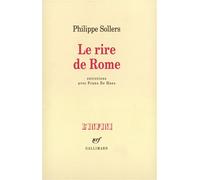 Le Rire de Rome Entretiens - Frans de Haes - Gallimard - broché - Essai