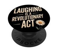 Le Rire est Un Acte révolutionnaire PopSockets PopGrip Adhésif