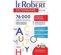 Collectif Le Robert – Dictionnaire Le Robert de Poche langue française – 65 000 définitions – Poche