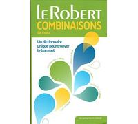 Le Robert Dictionnaire des combinaisons de mots ( poche ) (French Edition) by Collectif(2015-06-15)