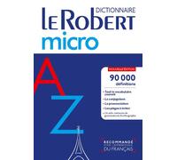 Collectif – Le Robert Micro – Dictionnaire d'apprentissage du français – Nouvelle édition