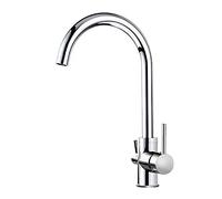 Le Robinet mitigeur d'eau Froide Chaude à 360 degrés Peut se Tourner Librement vers Le Robinet de Cuisine, Double Polissage chromé, Connexion Unique, sans Plomb
