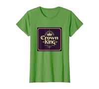 Le Roi de la Couronne Jésus est Le Roi Royal de la Foi chrétienne T-Shirt, Femme, Herbe, L