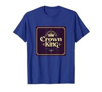 Le Roi de la Couronne Jésus est Le Roi Royal de la Foi chrétienne T-Shirt, Homme, Bleu Royal, 3XL