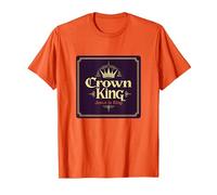 Le Roi de la Couronne Jésus est Le Roi Royal de la Foi chrétienne T-Shirt, Homme, Orange, XXL
