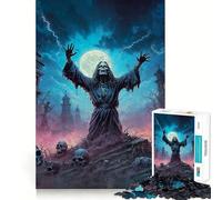 Le Roi des Crânes Puzzle de 1000 pièces pour Adolescents Jeu de logique Stimulant Détente et clarté Cadeau d'anniversaire Surprise 38x26cm